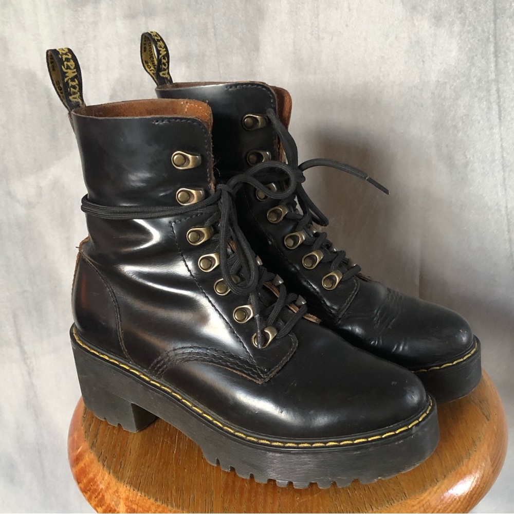Doc Martens platform Leona 7 Docs black